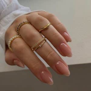 Jelly Nude Nails x Polka Dots