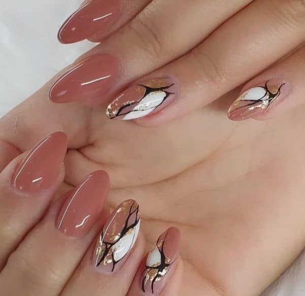 Nude Pink marbles