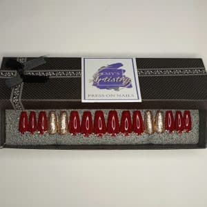 Red & Gold Swarovski