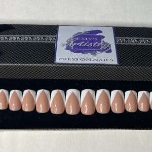 French V-tips ( Solid Nude Peach Base)