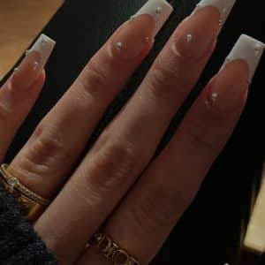 French Tips with stones