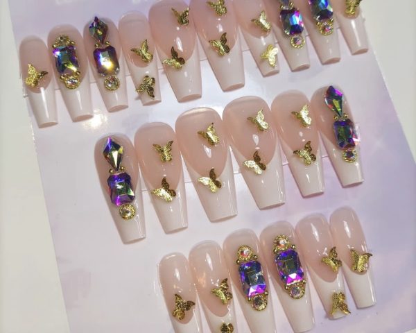 Gold Butterflies French