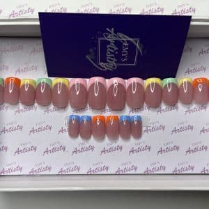 Classic Rainbow French Tips