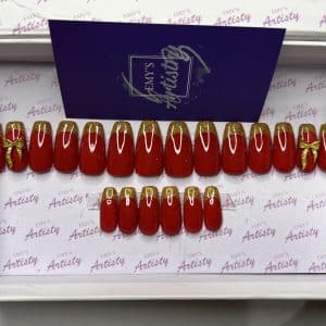 Hot Red x Flashy Gold Tips