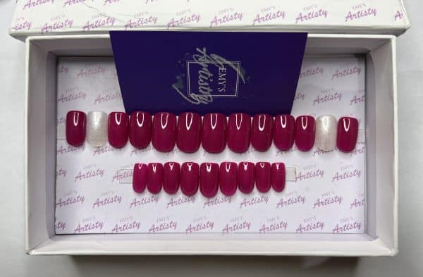 Sparkling white x Magenta