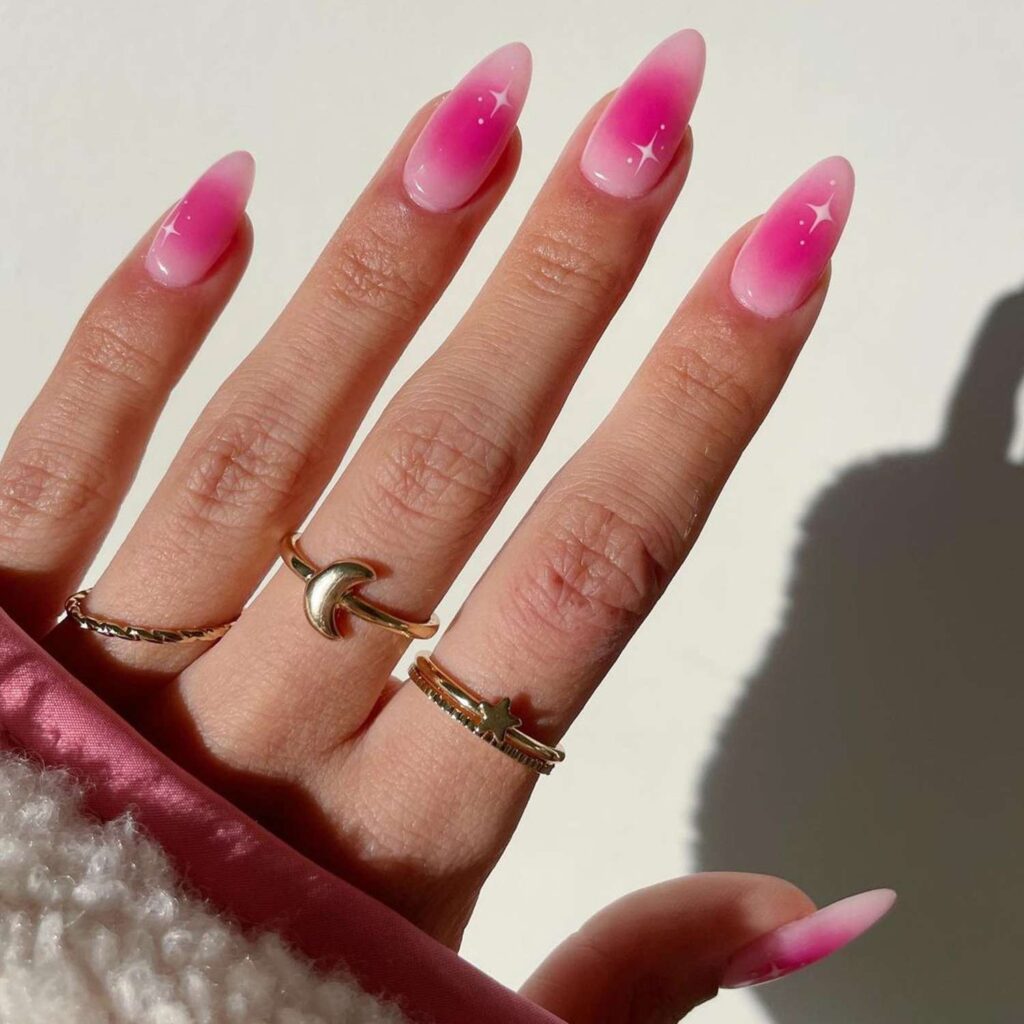 Sheer Pink Aura Nails