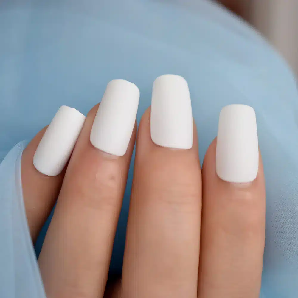 Matte White Nails Matte White Nails