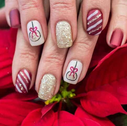 christmas inspire nail art