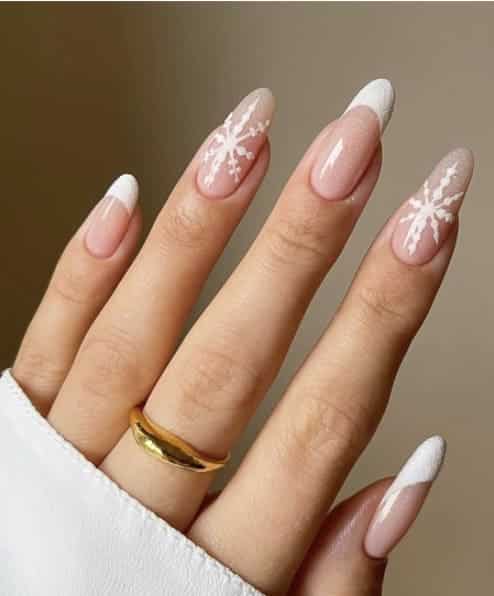 long pink volor glittery nails