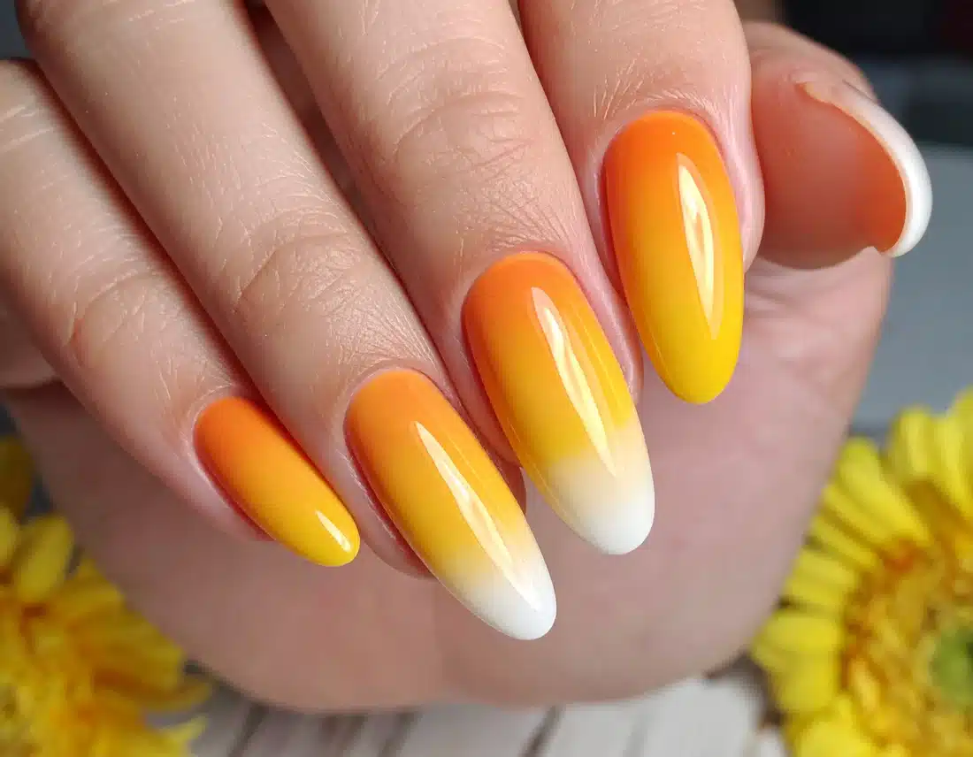 Candy Corn Nails 