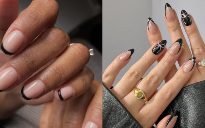 Turn Heads with These 20 Black Tip Nails – A Guide
