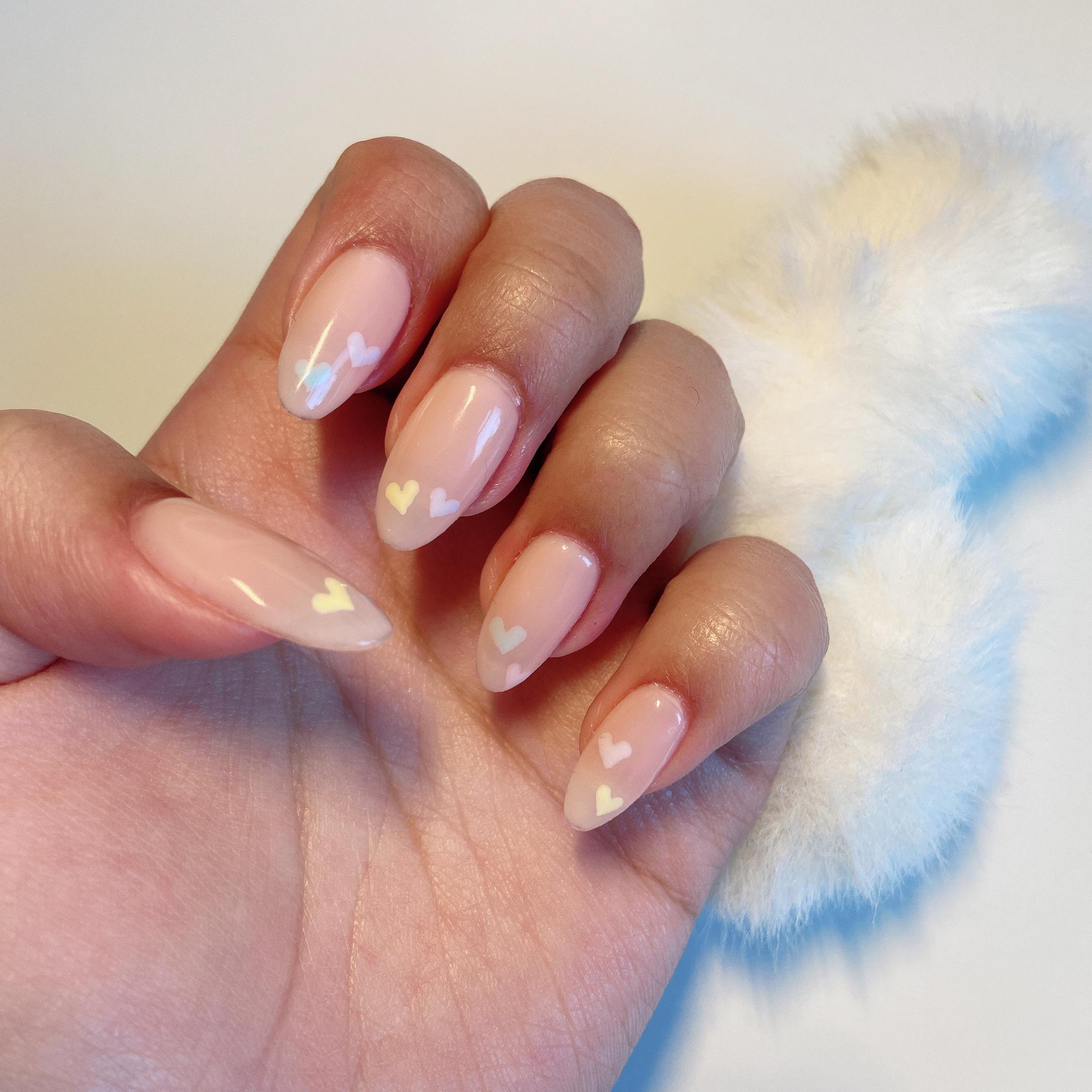 Heart Confetti Nails Heart Confetti Nails