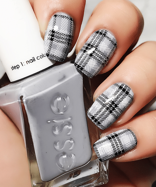 mani monday classic plaid nail art mani monday classic plaid nail art