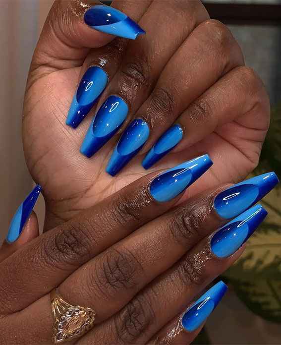 optical illusion nails zon Illusion Stiletto Nails: Popular Coffin Nail Designs