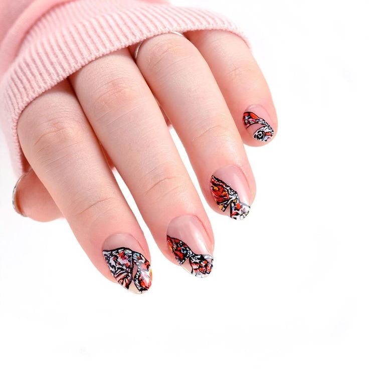 abstract nail art abstract nail art