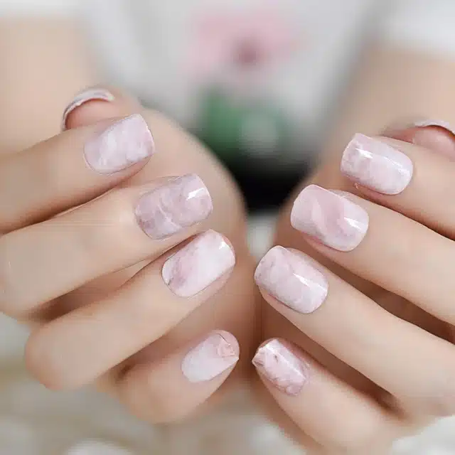 pink marble short nails ( ) pink marble short nails ( )