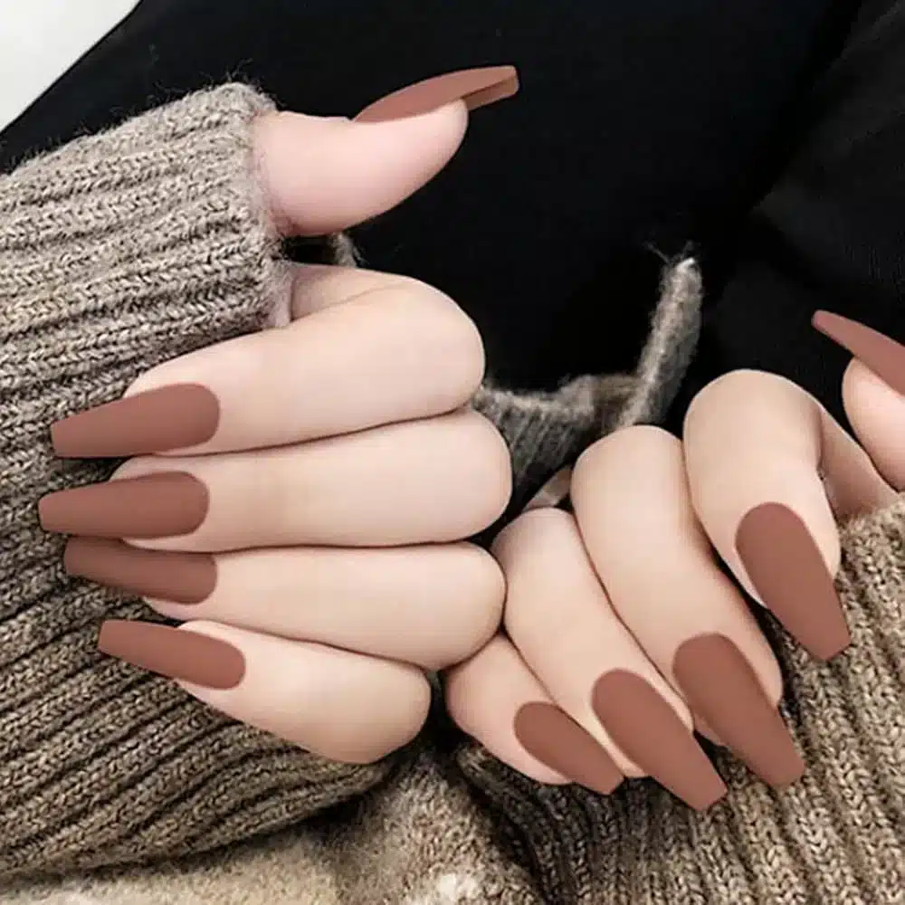hands adorned with brown matter acrylic nails jpg hands adorned with brown matter acrylic nails jpg