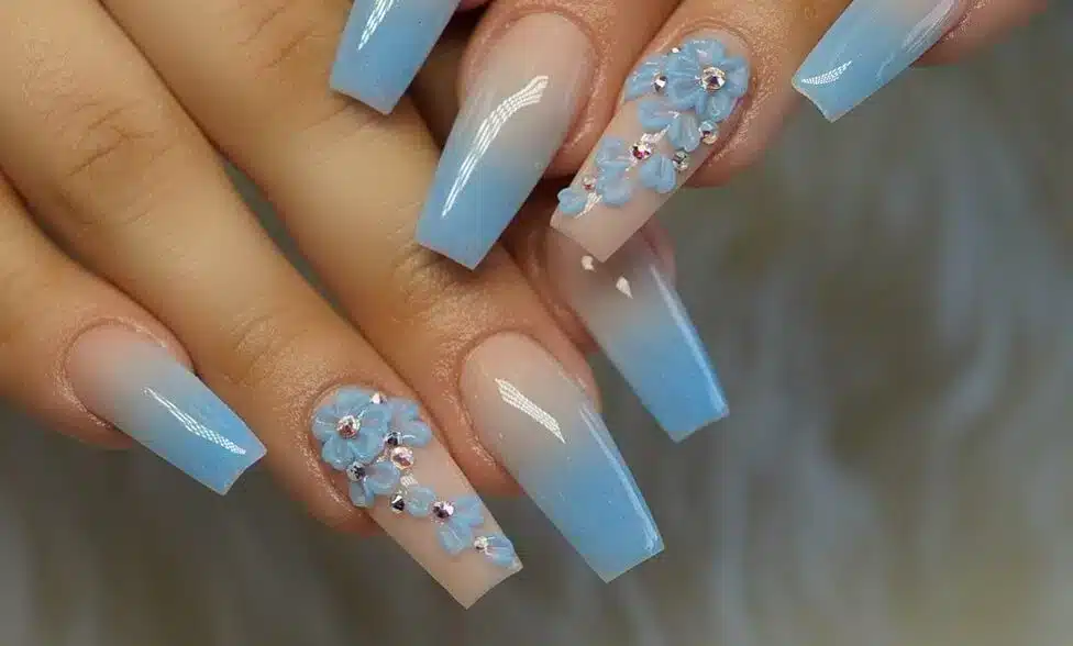 icy blue gradient nails with embellished accents jpg icy blue gradient nails with embellished accents jpg