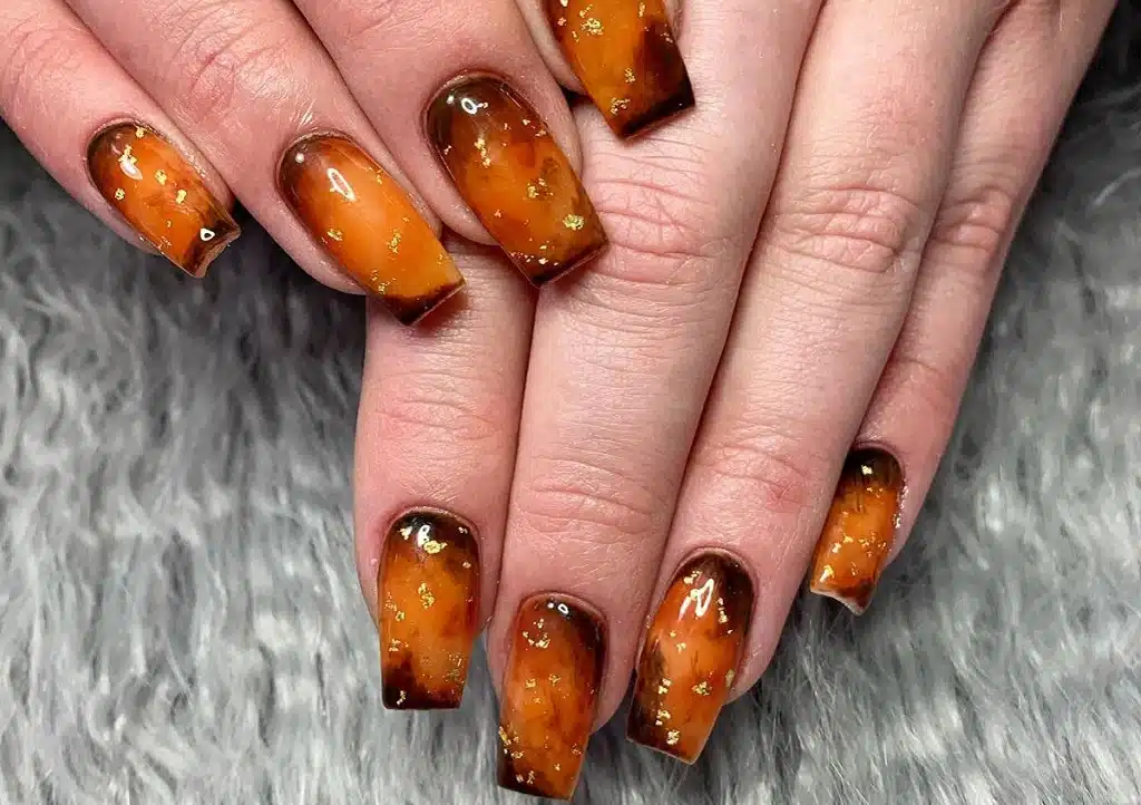 female hands with Velvet Gel Nails female hands with Velvet Gel Nails