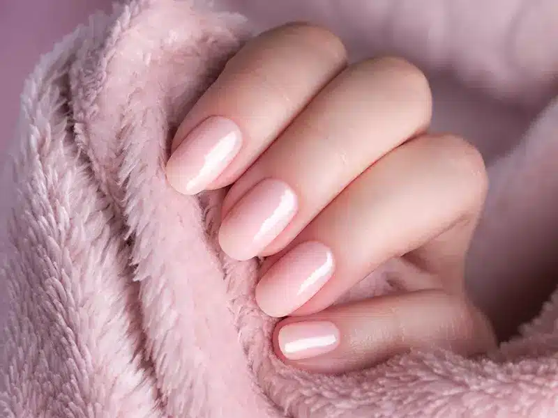 A view of pink nude nails A view of pink nude nails