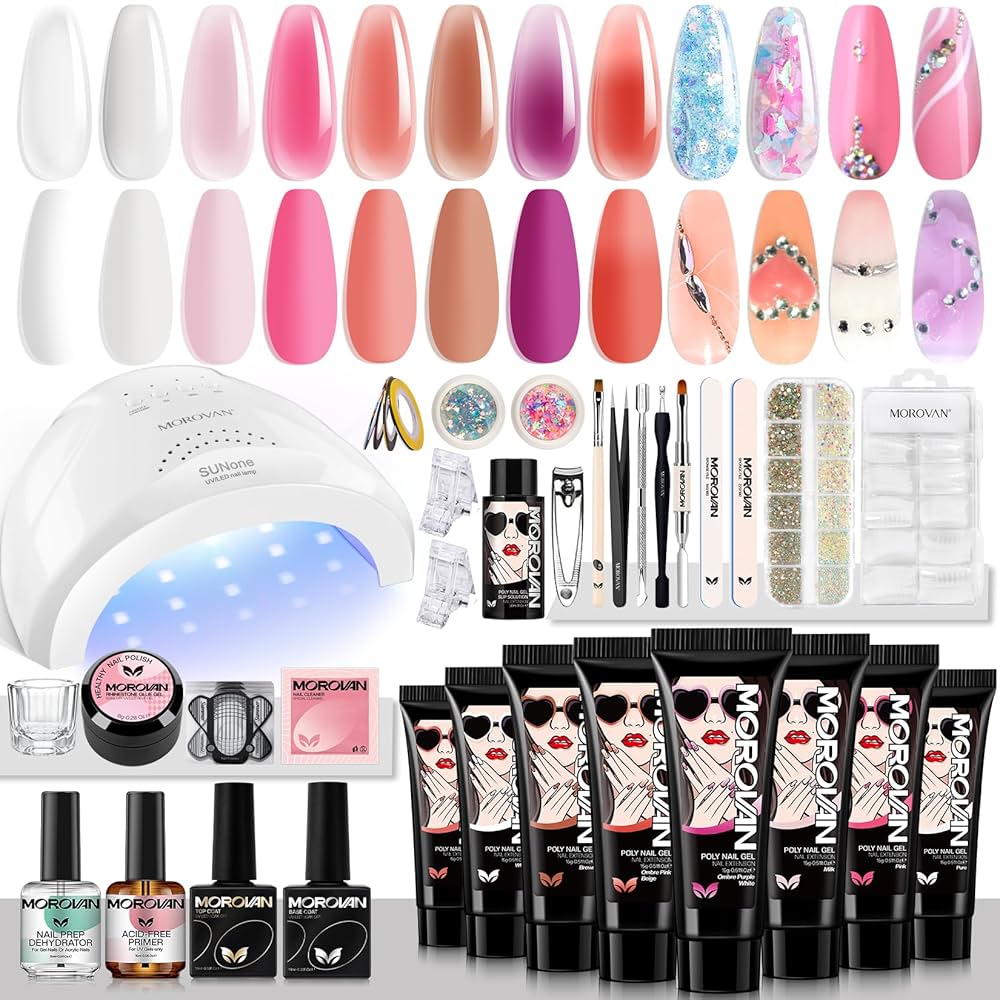 Morovan Polygel Nail Kit on a white background Morovan Polygel Nail Kit on a white background