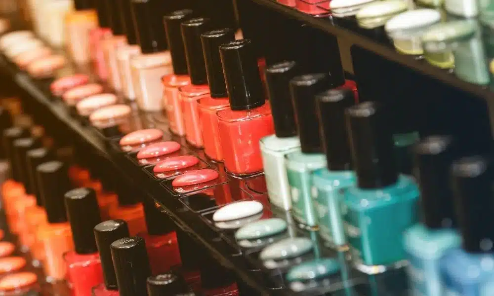A view of line of multi nail colors A view of line of multi nail colors