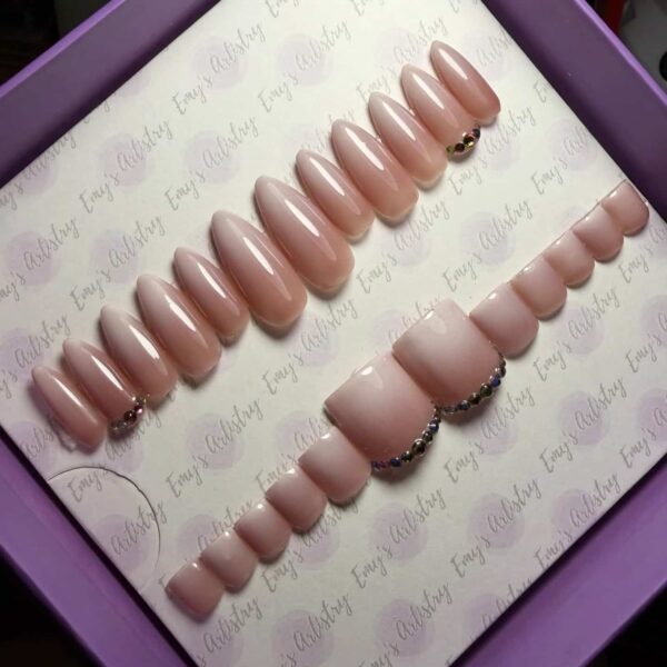 Blush crystal Pair