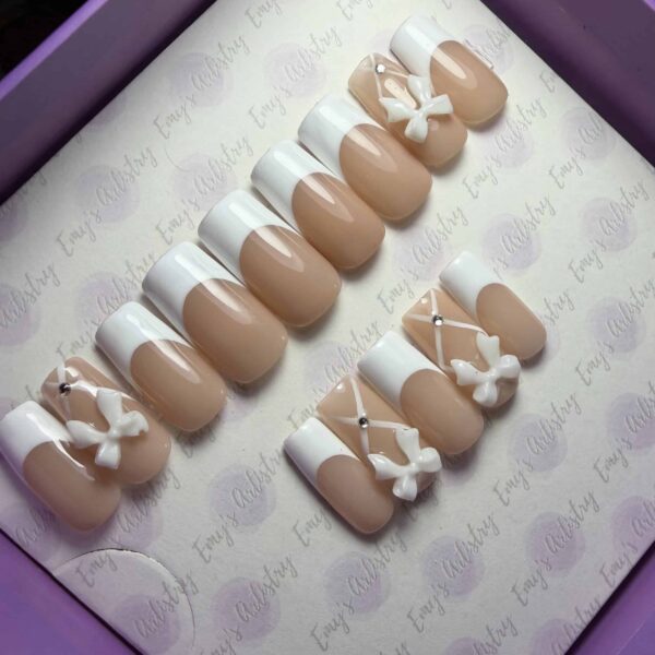 Bow blanc french