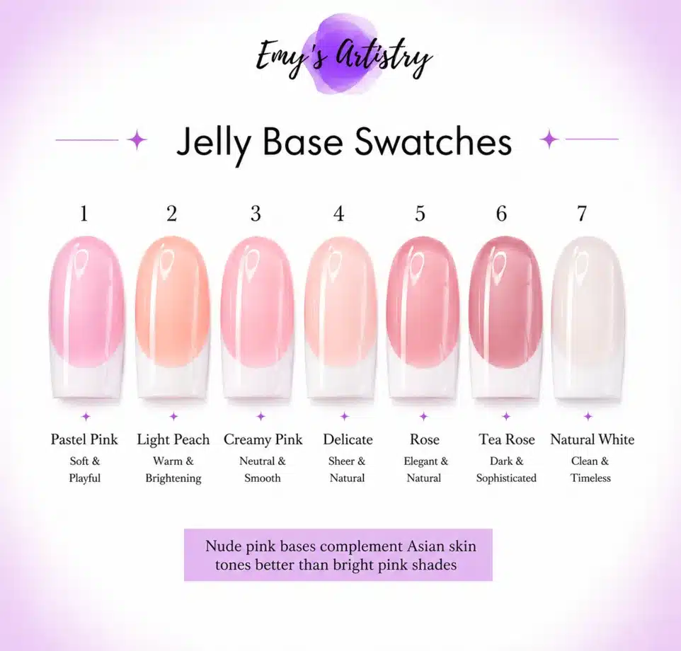 Jelly Base Colour Swatches 1–7
